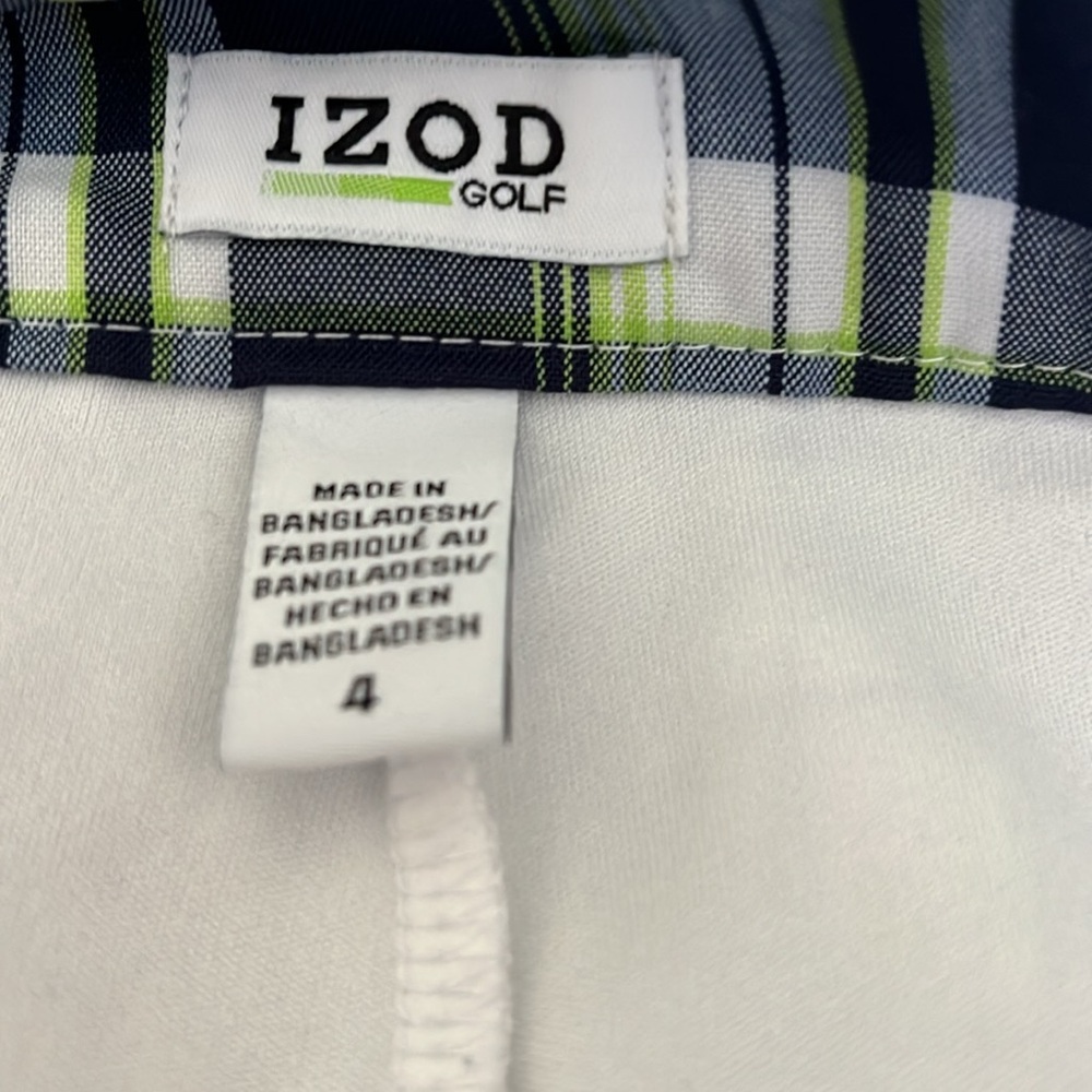 Izod Blue and Green Skort size 4 - Picture 9 of 11